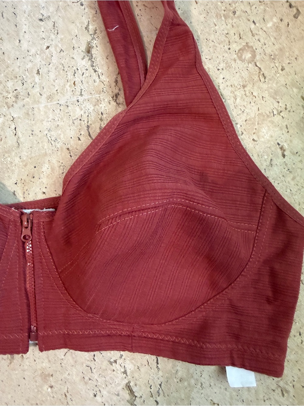 6 Pack Wireless Assorted Colors Front Zip Bras - Picture 3 of 6